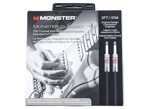 [xtfoa73] Monster Cable Classic 3 Straight-Straight 0.9m Instrument Cable