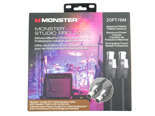 [xtfoa75] Monster Pro Link Studio Pro 2000 Speaker Cable 20FT 6M