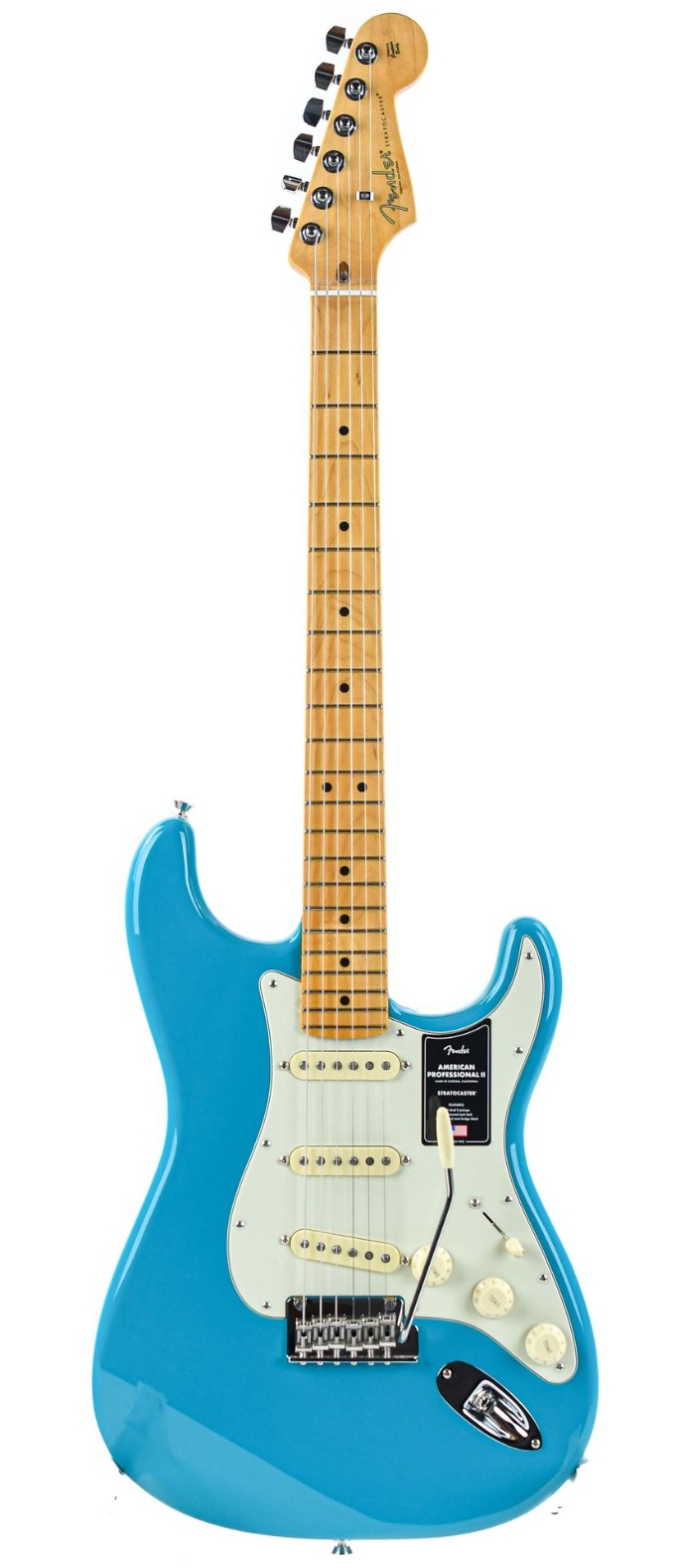 Fender American Pro II Stratocaster Miami Blue MN | The Fender American Pro II Stratocaster Miami Blue MN | The