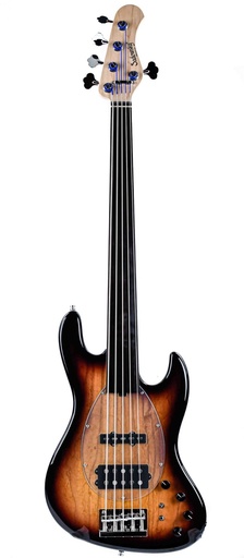 [SML21MJ5 68 ASH FL] Sadowsky MetroLine 21 Vintage M/J Bass 5 String Fretless '59 Burst