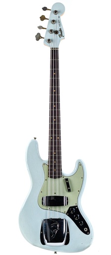 [9236081241] Fender Custom Shop 63 Jazz Bass Journeyman Faded Aged Sonic Blue