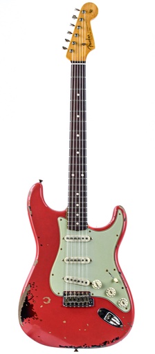 [9235001344] Fender Custom Shop Michael Landau 1963 Stratocaster Fiesta Red Relic